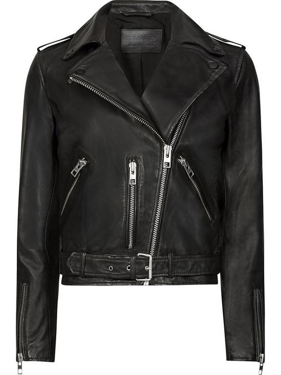stillFront image of allsaints-balfern-leather-biker-jacket-black