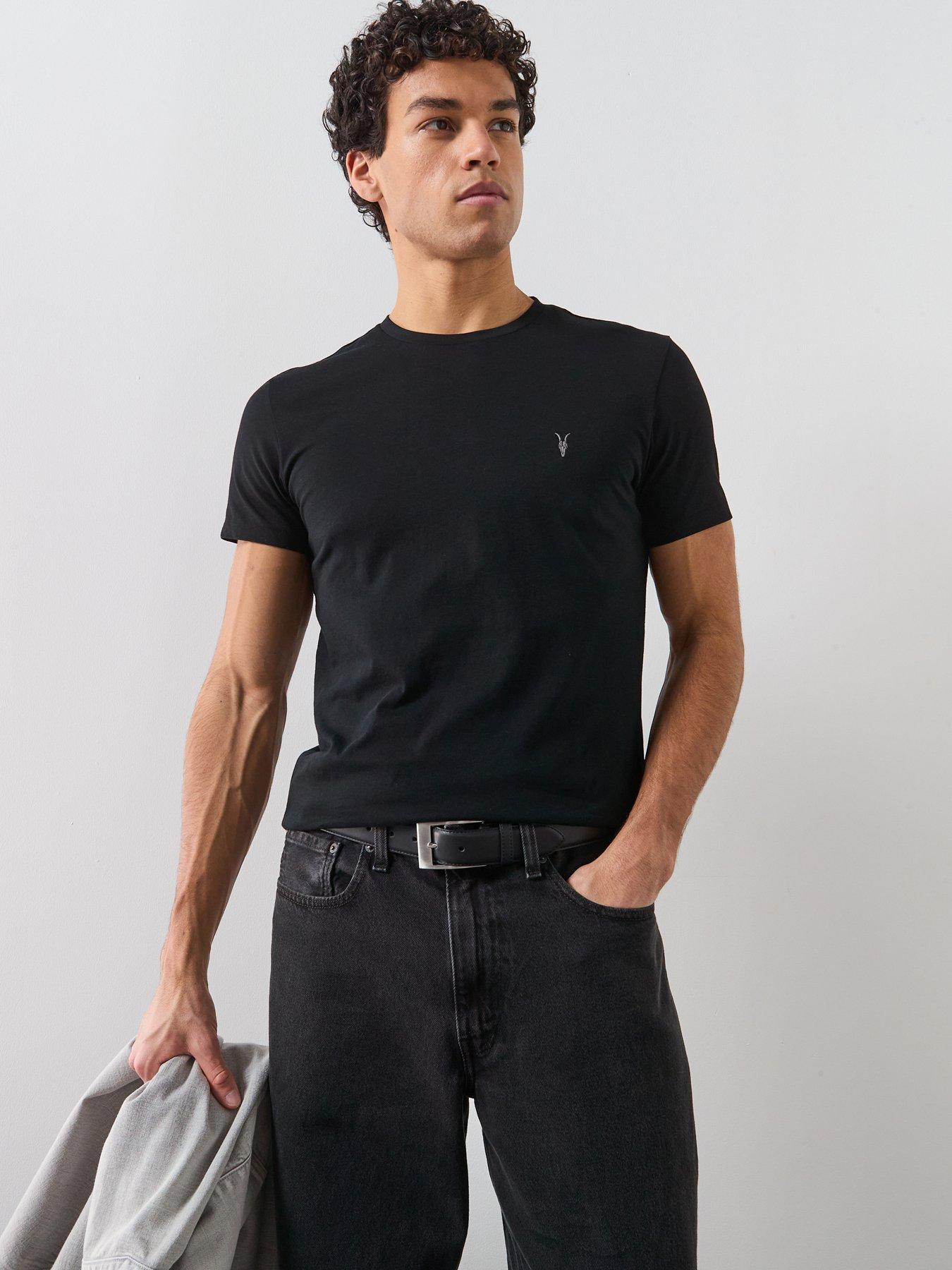 AllSaints Tonic Crew Neck T-Shirt - Black