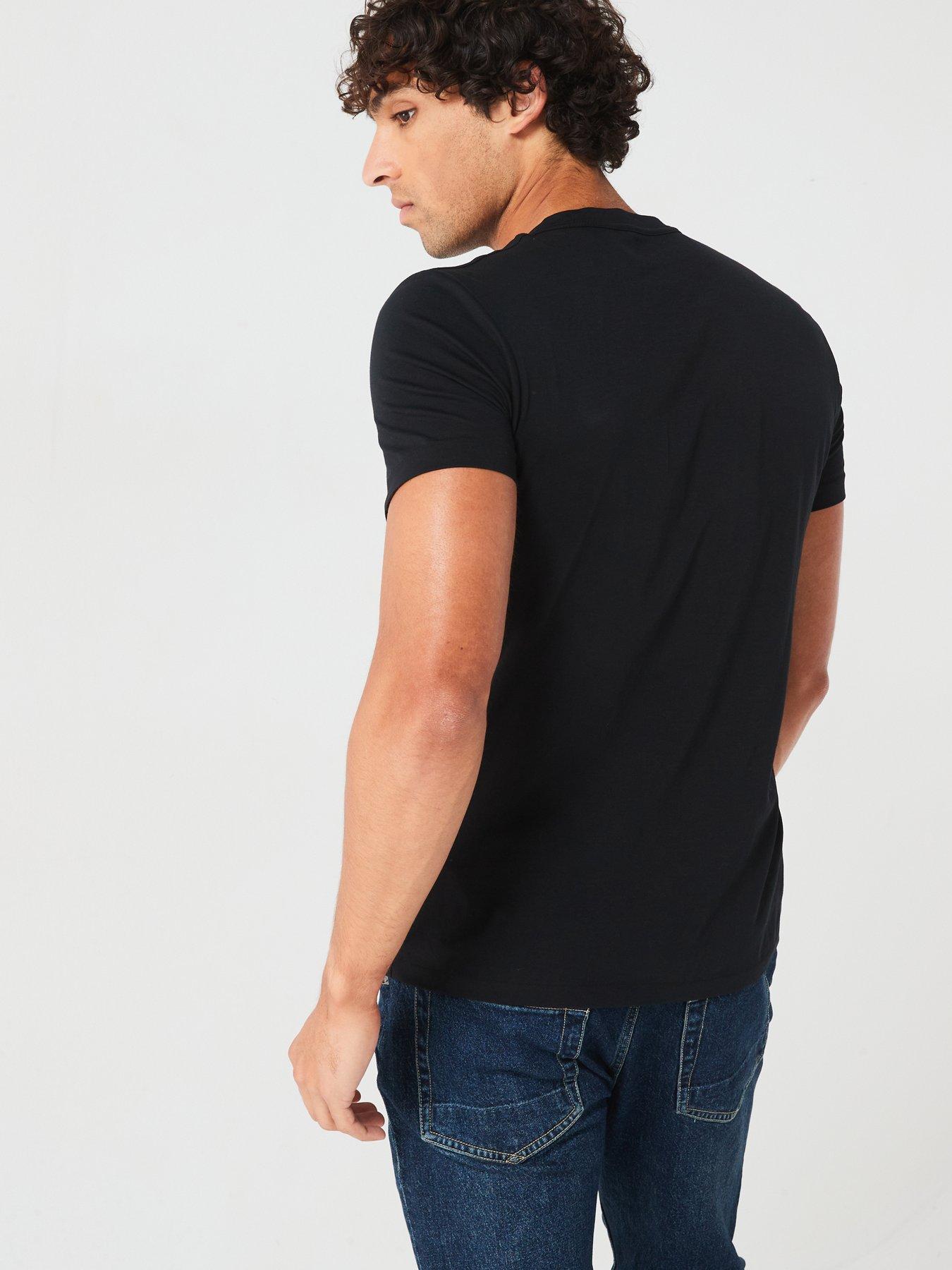 AllSaints Tonic Crew Neck T-Shirt - Black | Very.co.uk