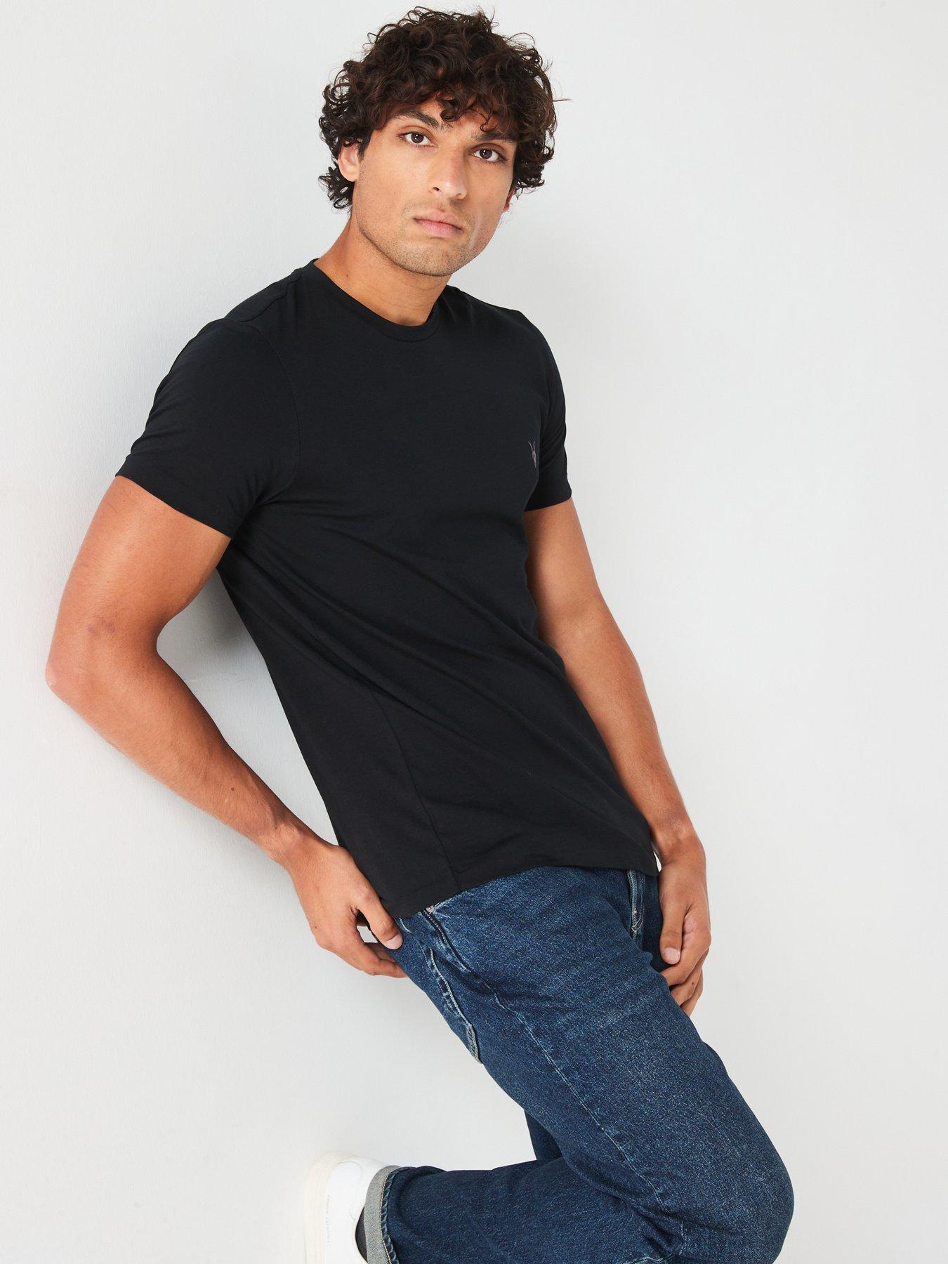 Image 5 of 6 of AllSaints Tonic Crew Neck T-Shirt - Black
