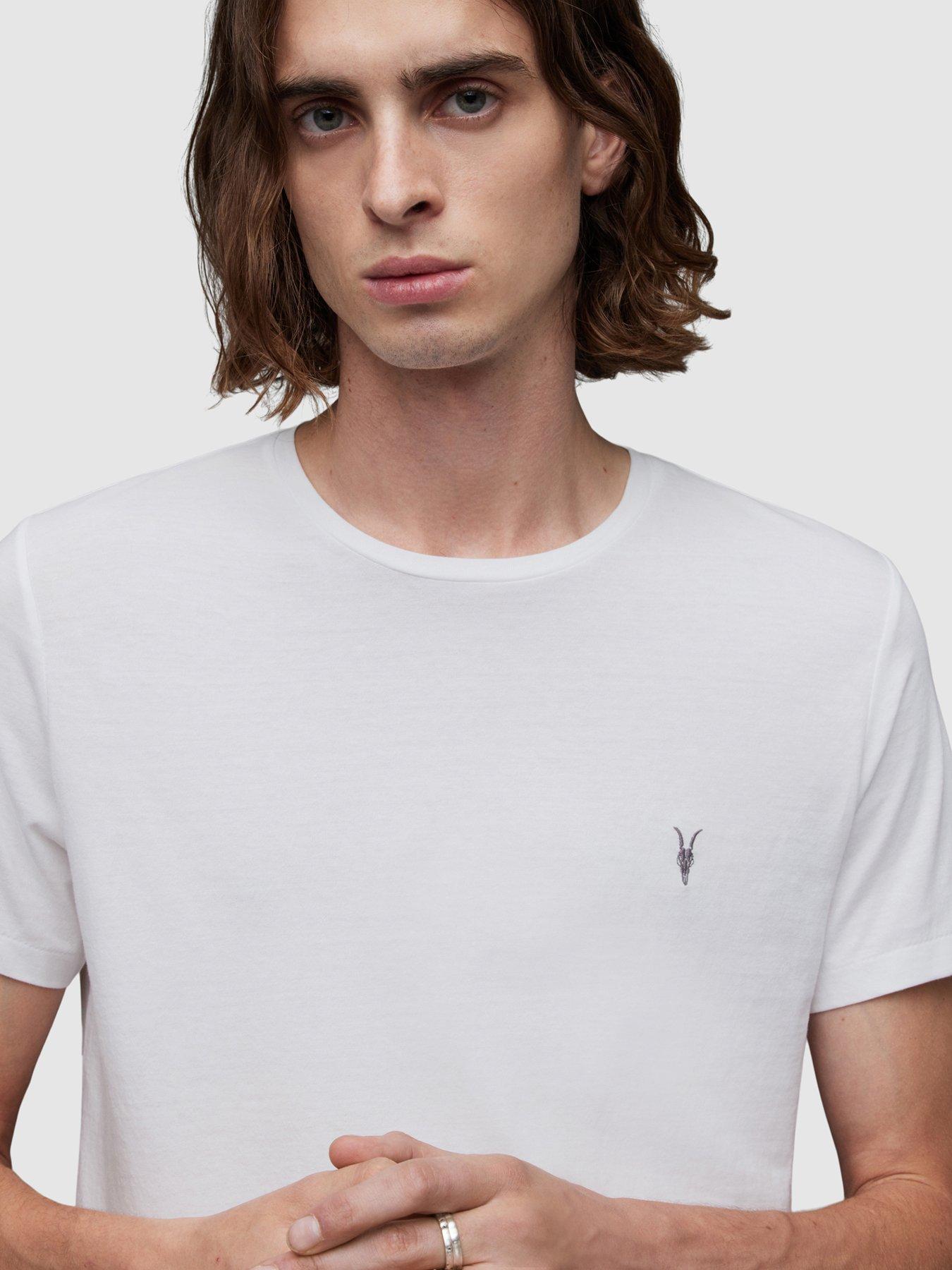 Image 4 of 6 of AllSaints Tonic Crew Neck T-Shirt - White