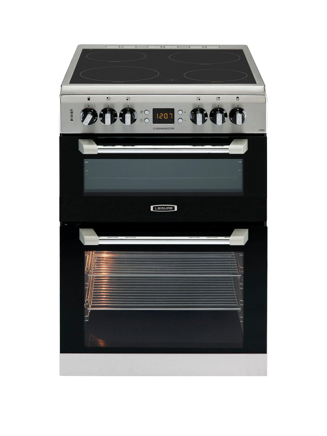 Stainless Steel Oven Cooktop leisure cs60crx 60cm cuisinemaster electric cooker stainless steel