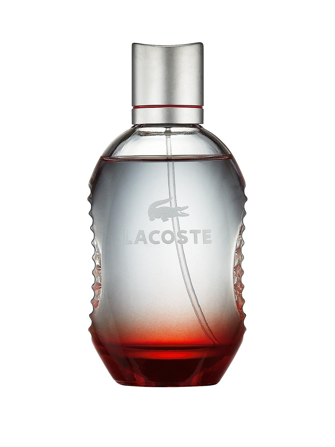 lacoste pour homme red