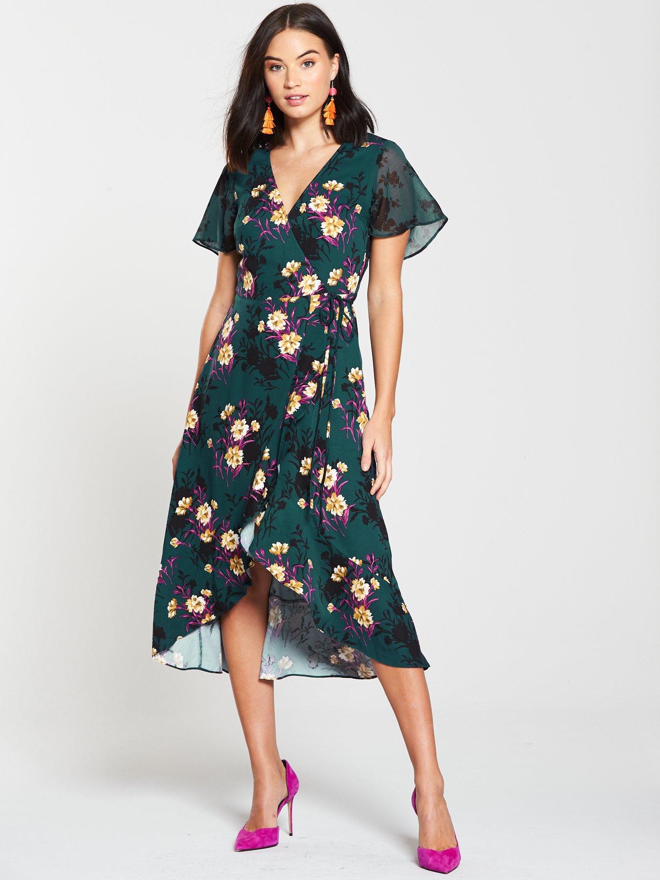 shadow floral dress oasis