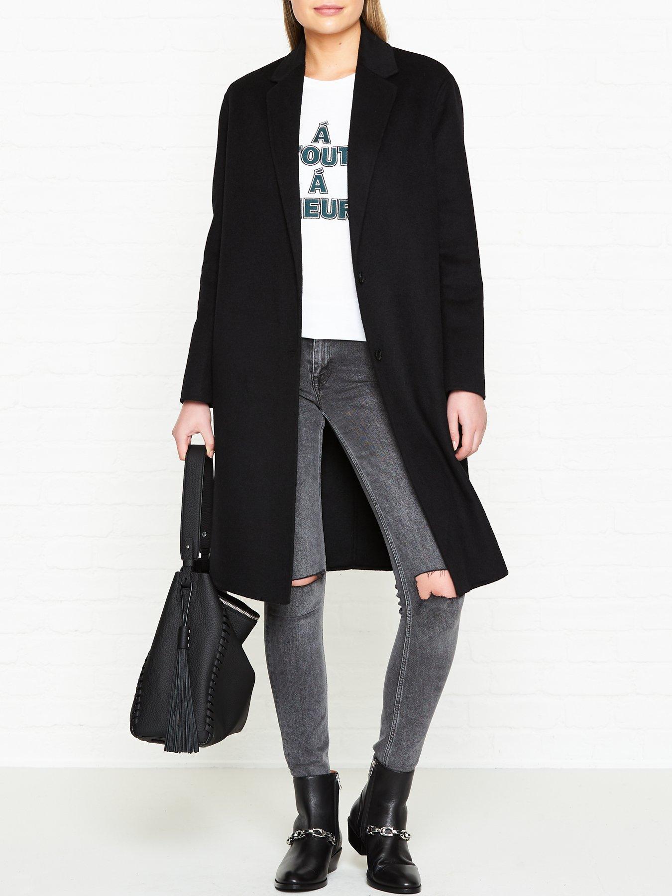 all saints wool coat