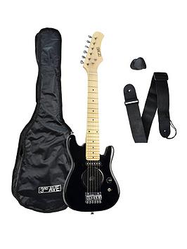 3rd-avenue-3rd-avenue-14-size-electric-guitar-with-integral-amp-black-with-free-online-music-lessons
