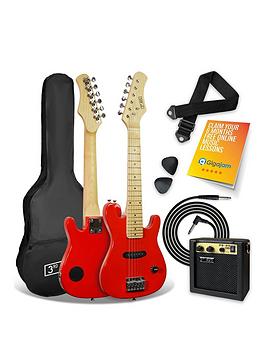 3Rd Avenue Junior Electric Guitar Pack - Red With Free Online Music Lessons