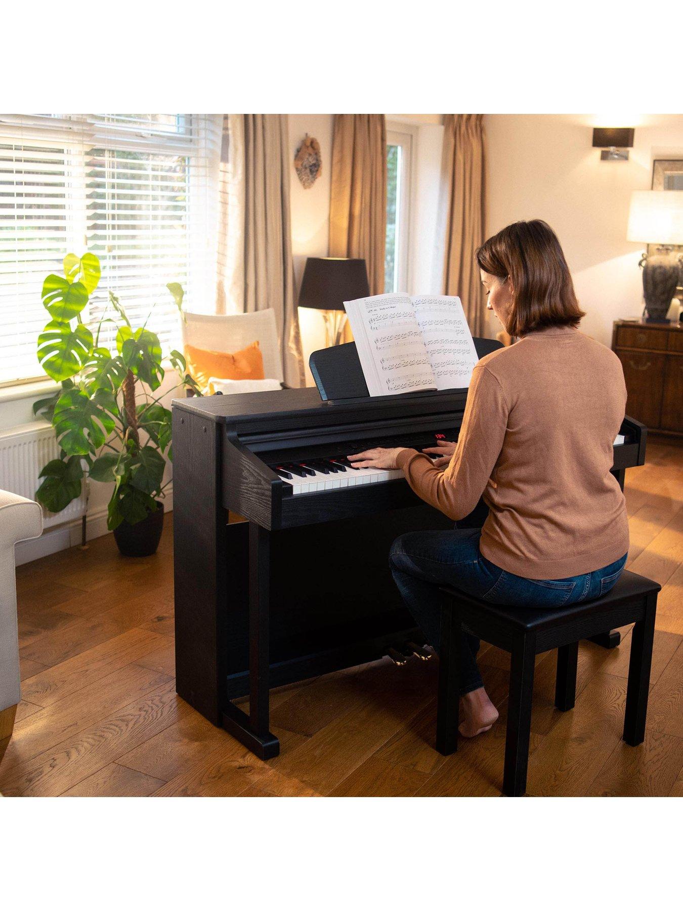 Axus D2 Digital Piano and Bench with Free Online Music Lessons very.co.uk