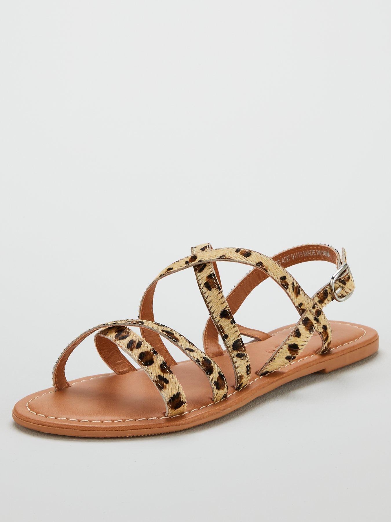 flat strappy sandals uk