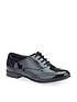  image of start-rite-girlsnbspmatildanbsppatent-leather-lace-upnbspbrogue-school-shoesnbsp--black