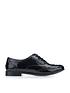  image of start-rite-girlsnbspmatildanbsppatent-leather-lace-upnbspbrogue-school-shoesnbsp--black
