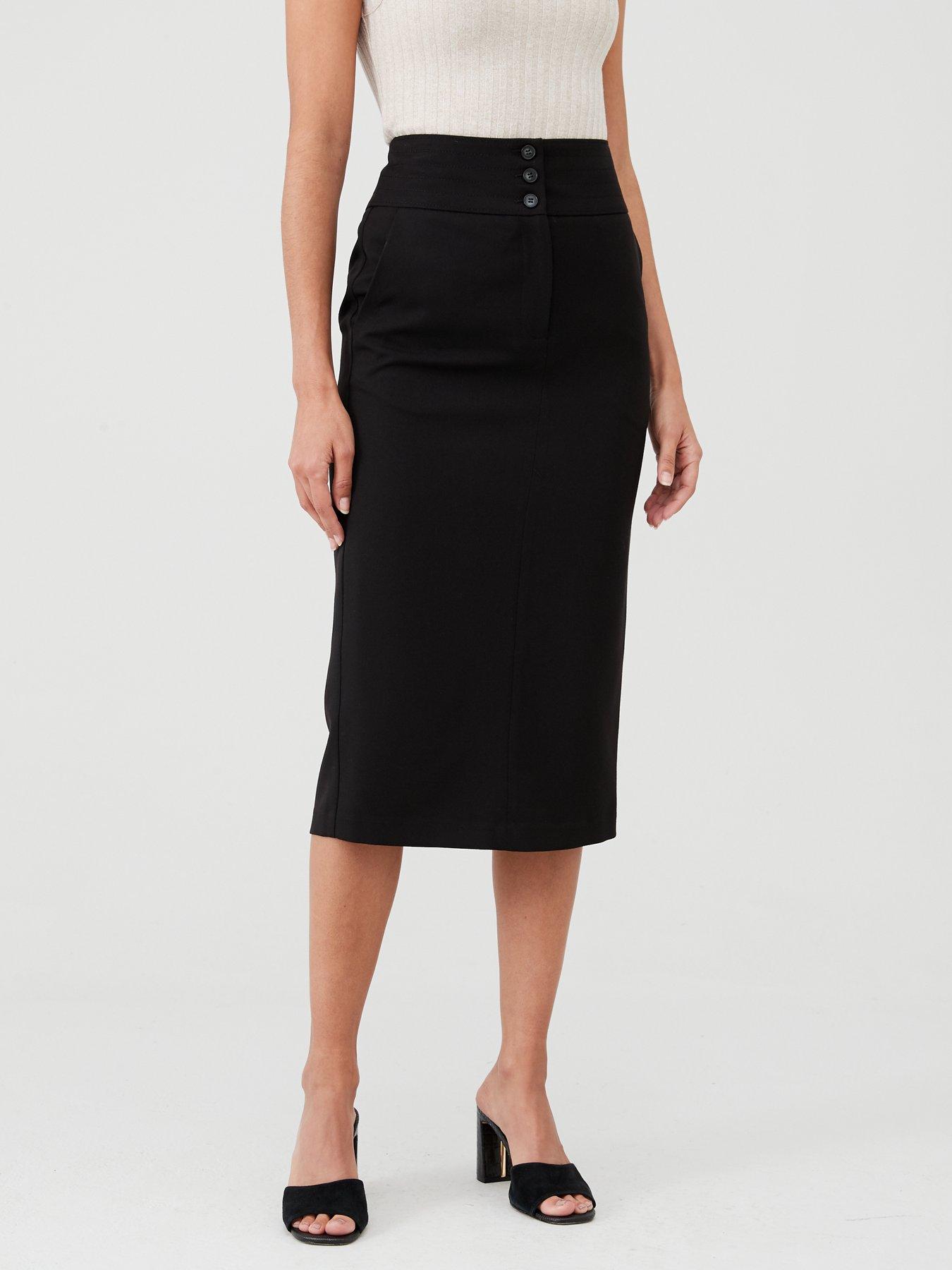 V by Very The Workwear Midi Skirt 
