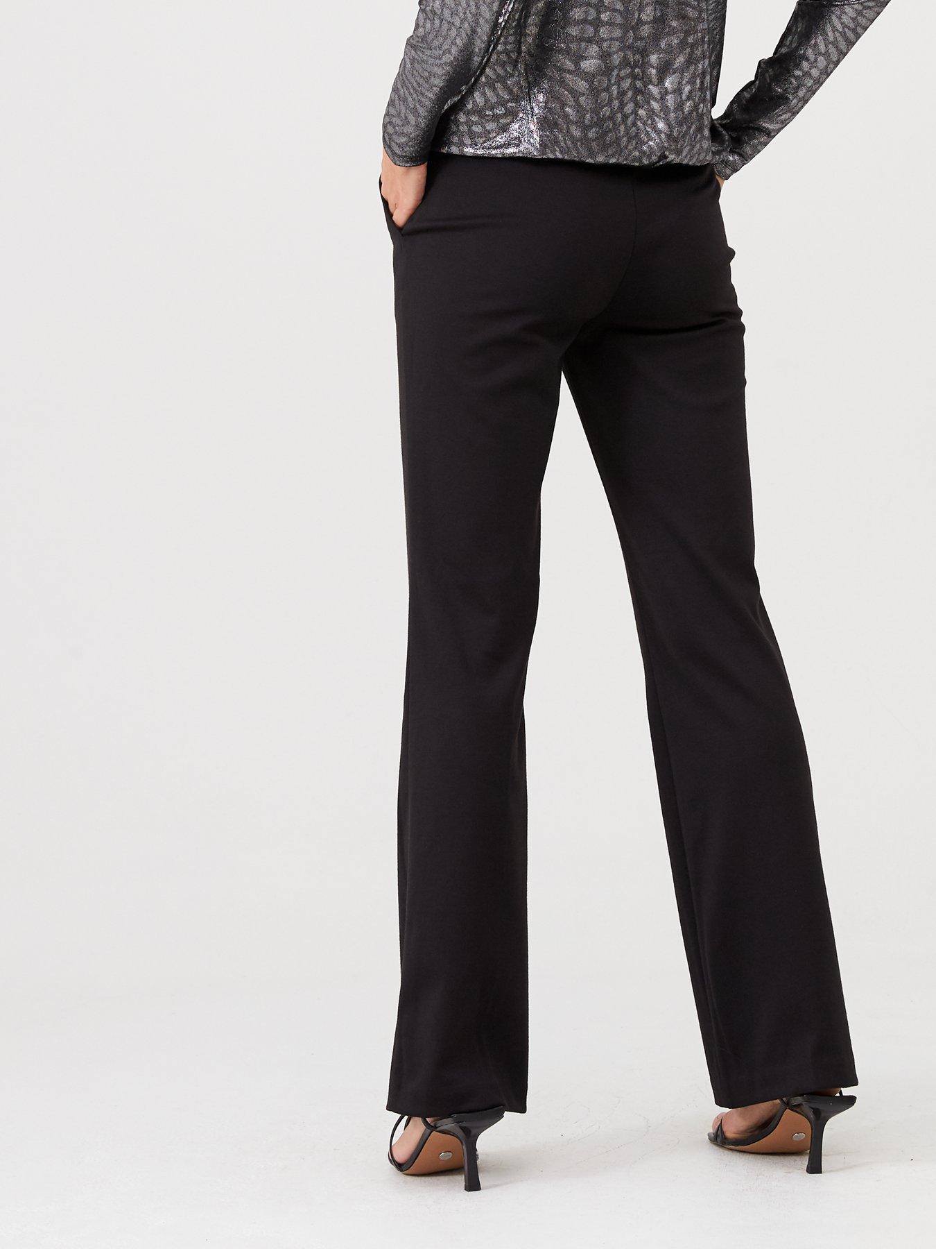 ponte bootcut trousers