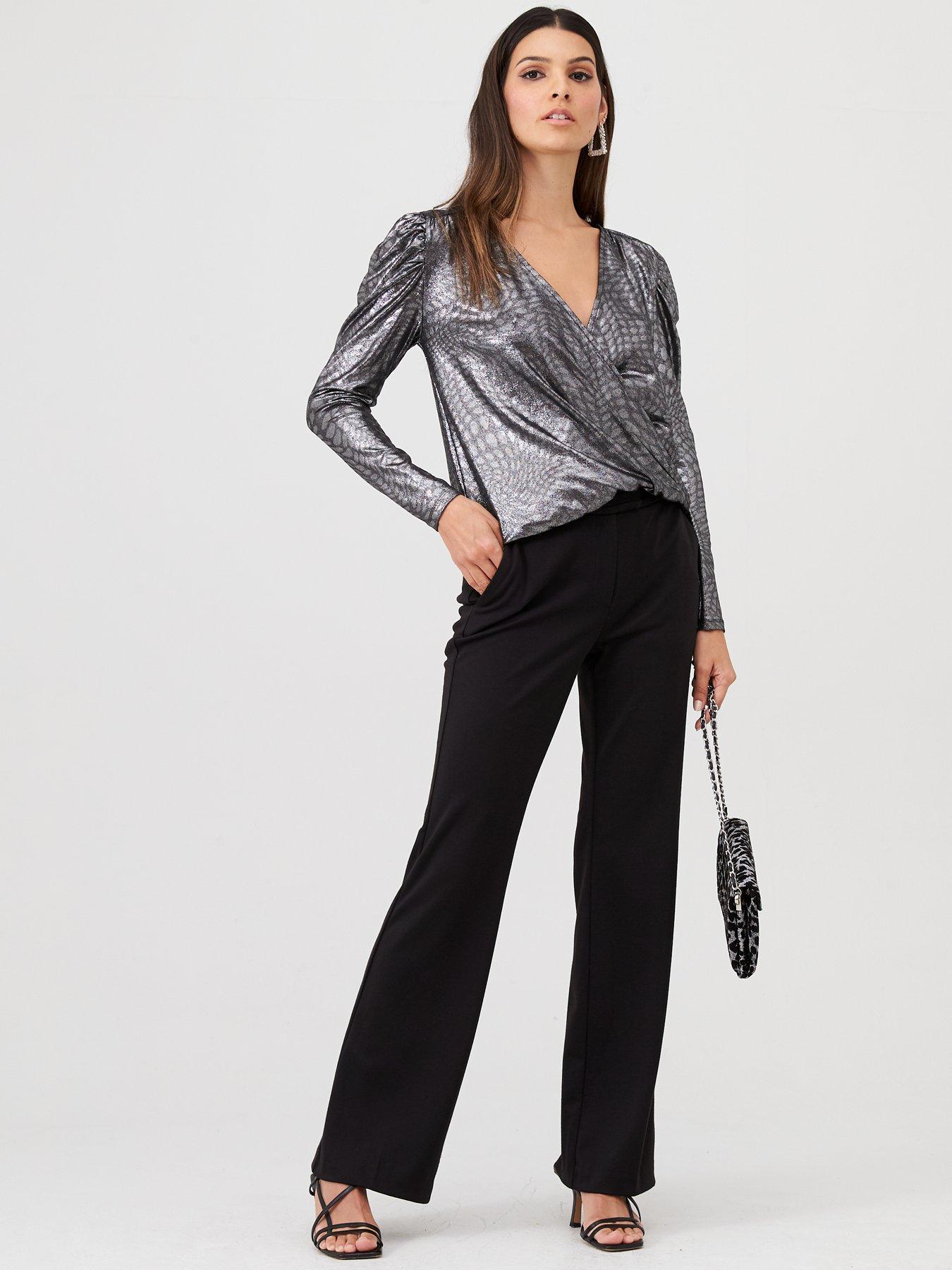 ponte bootcut trousers