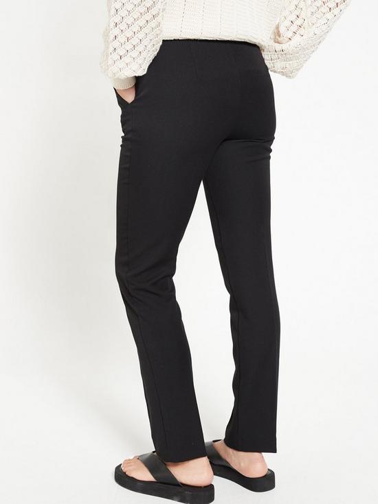 stillFront image of v-by-very-the-slim-leg-trouser-black