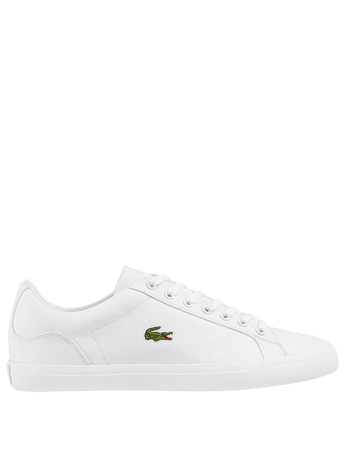 Lacoste Lerond Canvas Trainers - White 