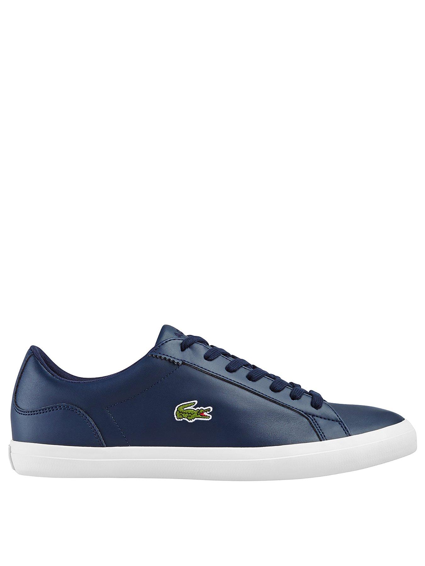 Lacoste Lerond Trainers - Navy | very.co.uk