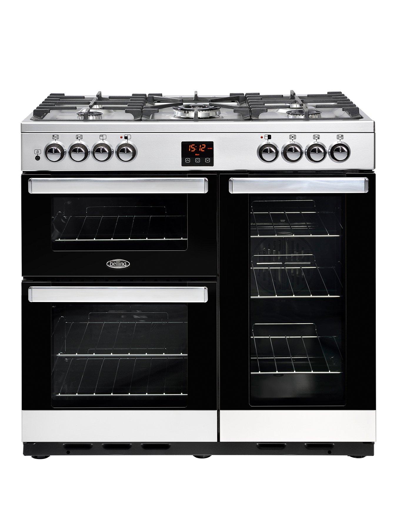 Belling 90Dft Cookcentre 90Cm Dual Fuel Range Cooker  - Rangecooker With Connection