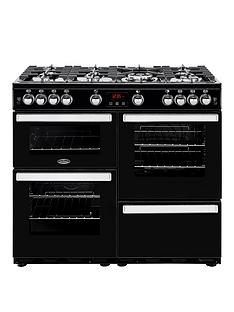 Belling 100G Cookcentre 100cm Gas Range Cooker with Optional Connection - Black