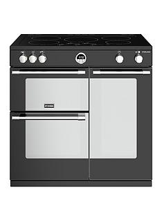 Stoves Sterling S900EI 90cm Wide Electric Range Cooker with Optional Connection - Black