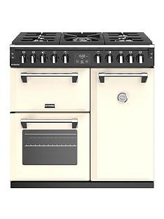 Stoves Richmond S900DF 90cm Wide Dual Fuel Range Cooker with Optional Connection - Cream