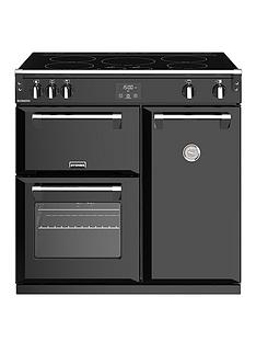 Stoves Richmond S900EI 90cm Wide Electric Range Cooker with Optional Connection - Black