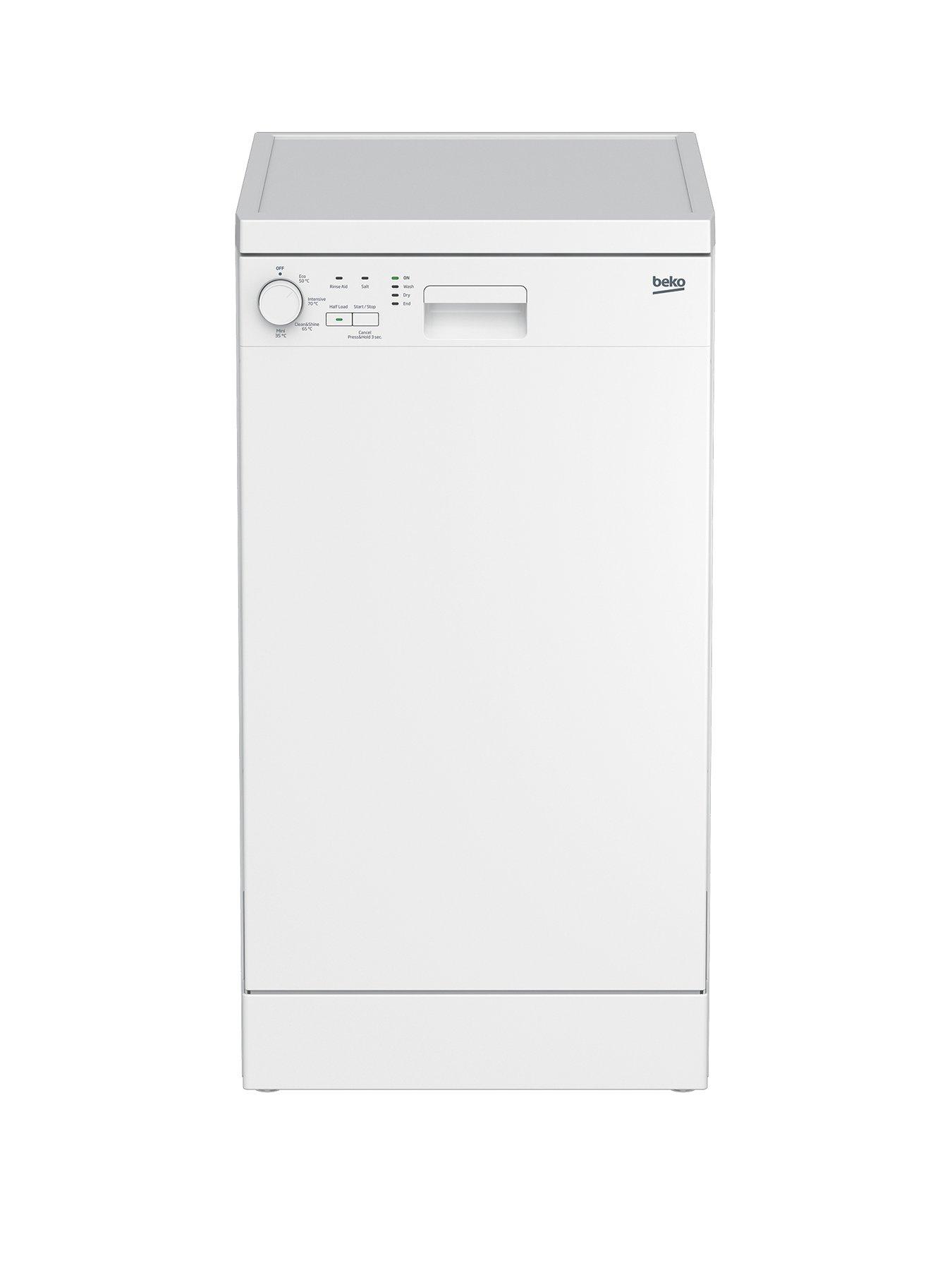 Beko Dfs04010W 10-Place Freestanding Slimline Dishwasher – White