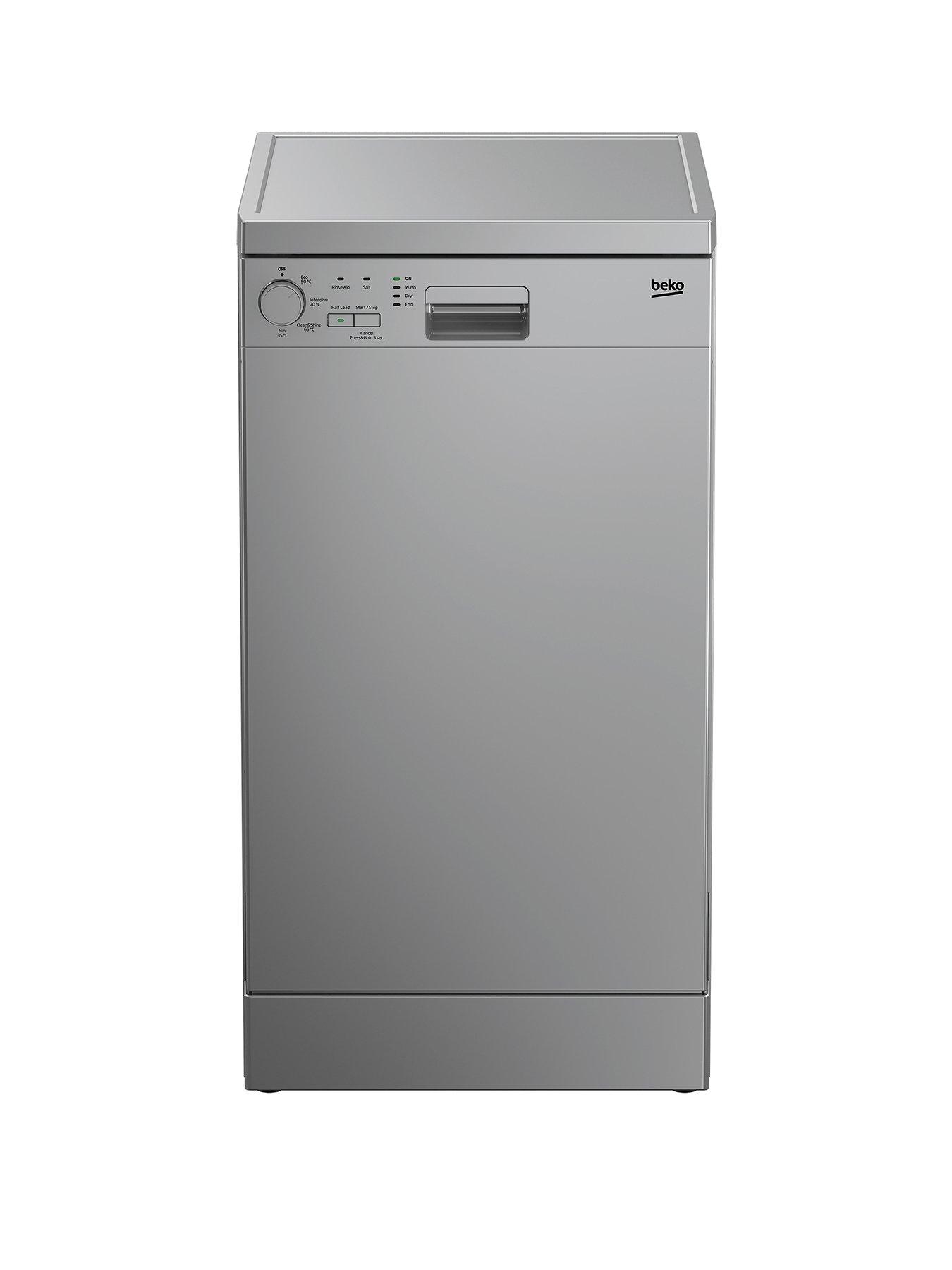 Beko Dfs04010S 10-Place Freestanding Slimline Dishwasher - Silver