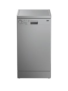Beko DFS04010S 10-Place Freestanding Slimline Dishwasher - Silver