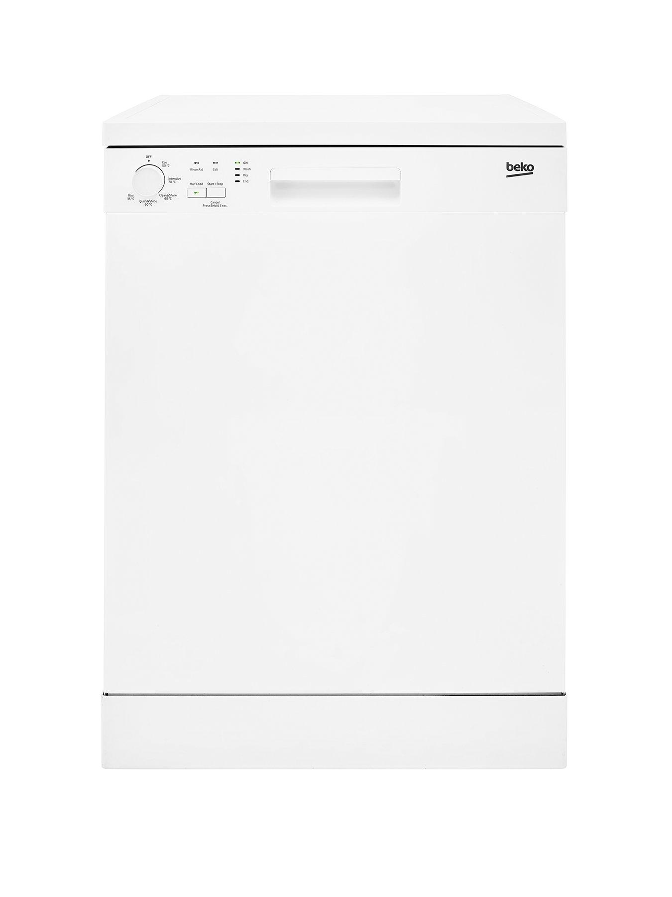 Beko Dfn05310W 13-Place Freestanding Fullsize Dishwasher – White