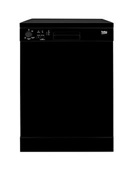 Beko Dfn05310B 13-Place Freestanding Fullsize Dishwasher - Black Best Price, Cheapest Prices
