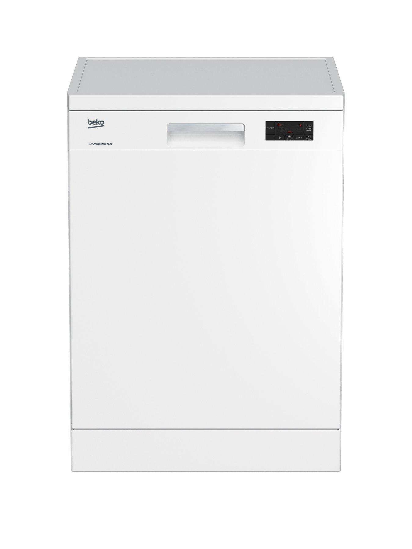 Beko Dfn16420W 14-Place Freestanding Fullsize Dishwasher - White