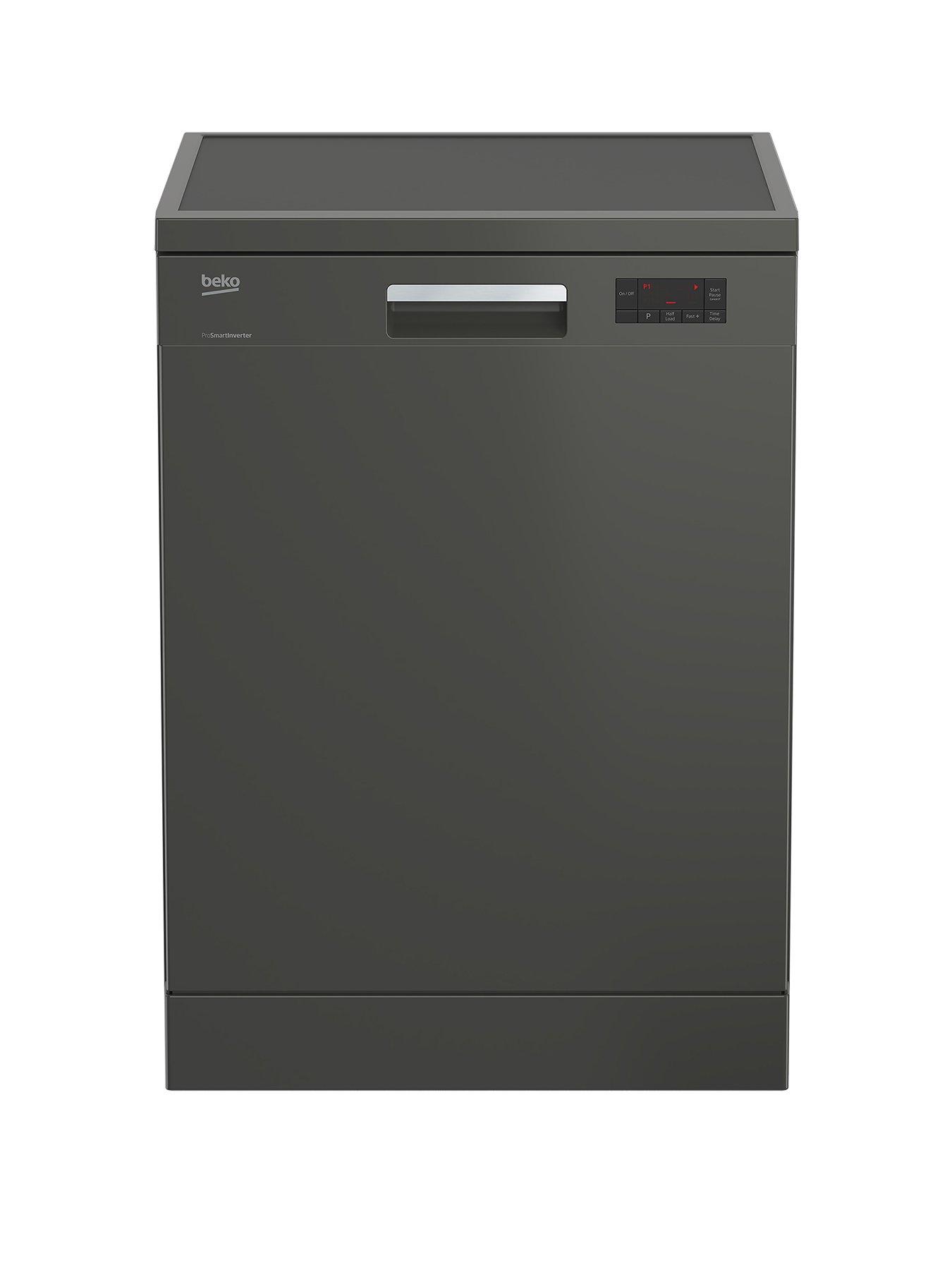 Beko Dfn16420G 14-Place Freestanding Fullsize Dishwasher – Graphite