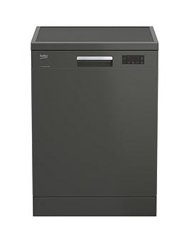 Beko Dfn16420G 14-Place Freestanding Fullsize Dishwasher - Graphite Best Price, Cheapest Prices