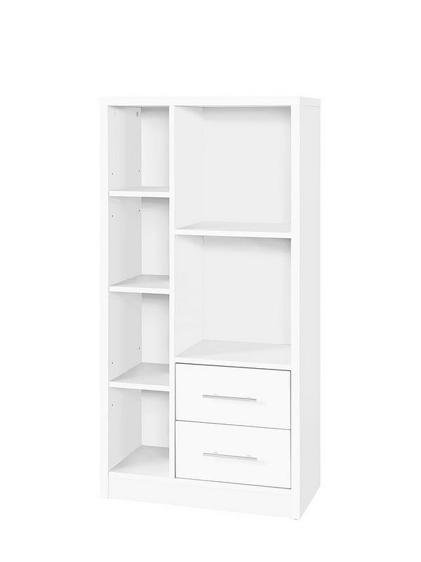 Metro 3 Piece Storage Bookcase Package, Metro Tall Wide Extra Deep Bookcase White