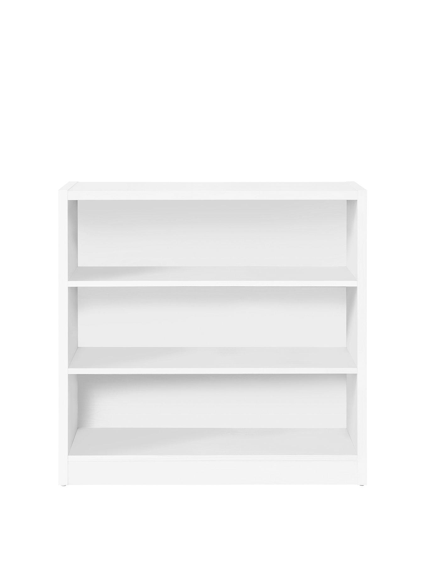 Metro Small Wide Bookcase White Very Co Uk