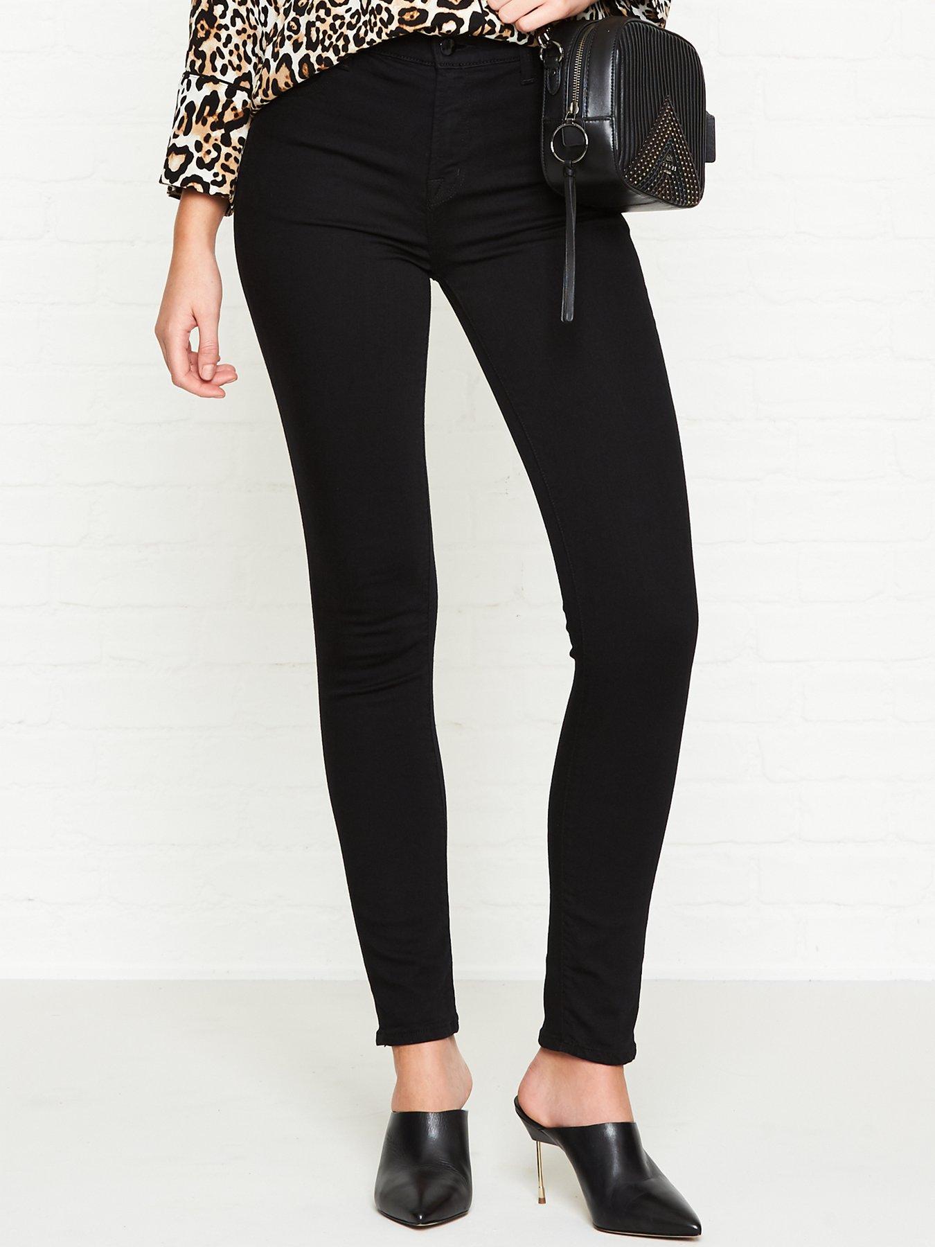 j brand alana high rise crop skinny jeans black