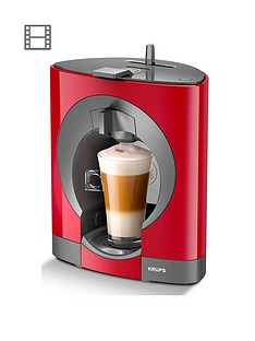 Krups NESCAFÉ® Dolce Gusto® Oblo Manual Coffee Machine - Red