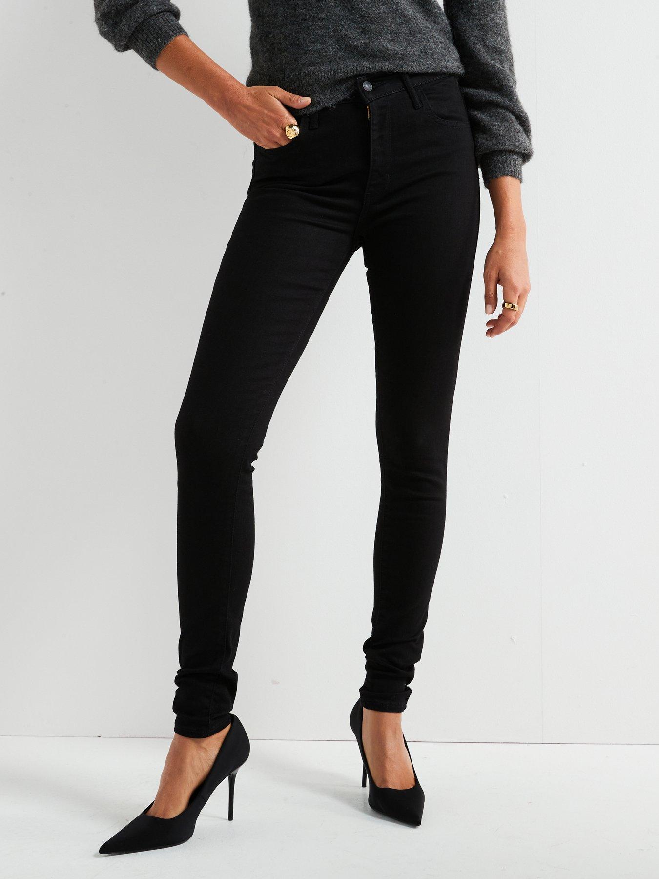 Super high waisted black jeans on sale