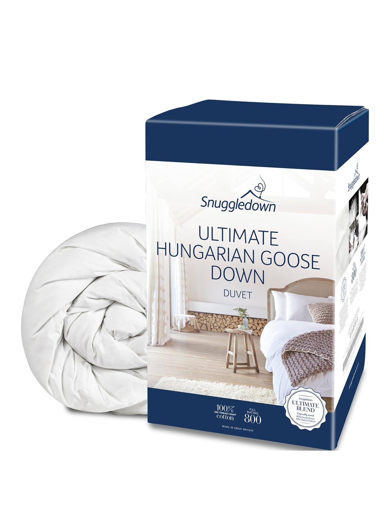 Product photograph of Snuggledown Of Norway Hungarian Goose Down 10 5 Tog Duvet from very.co.uk