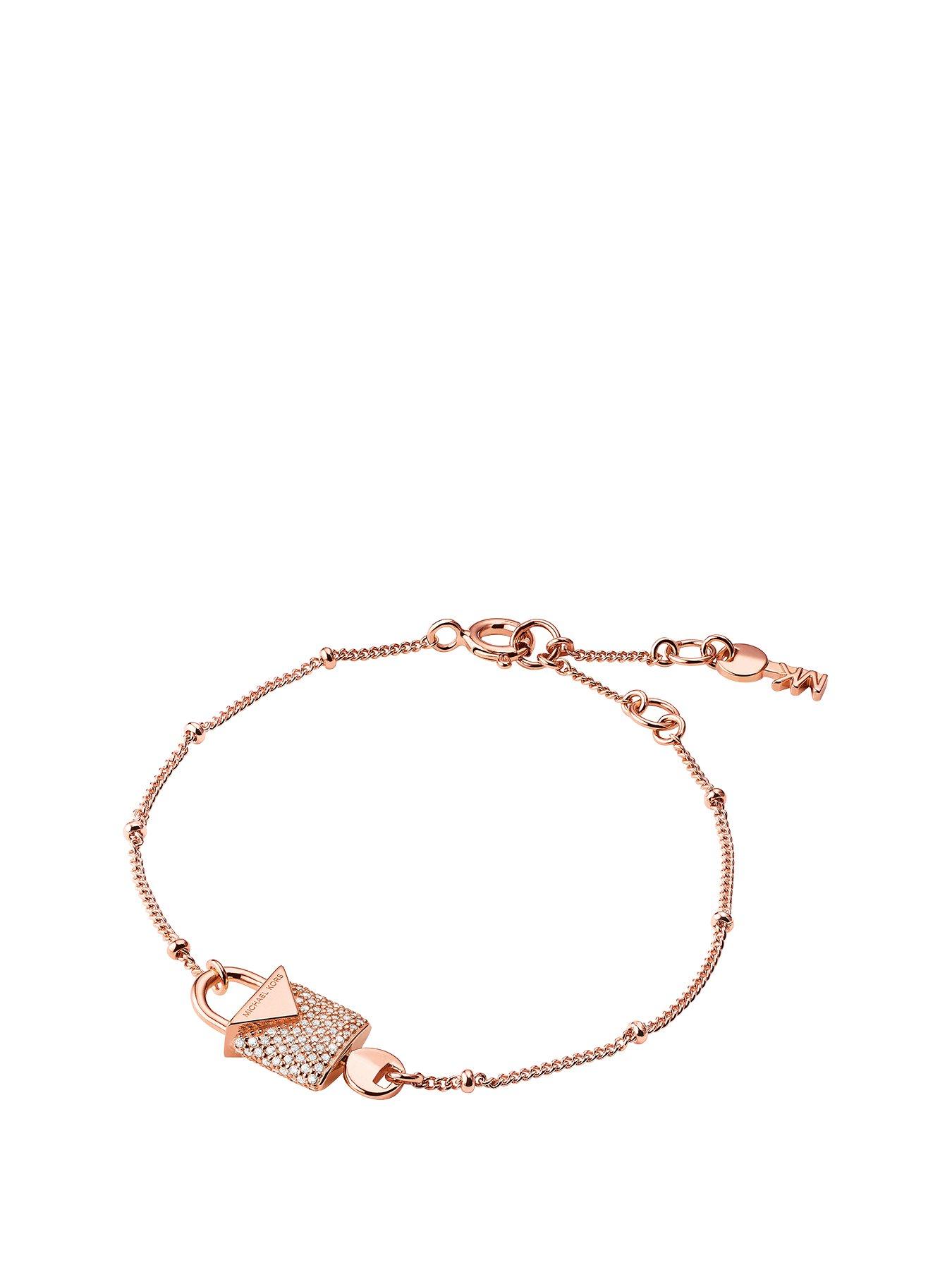 michael kors rose gold plated bracelet