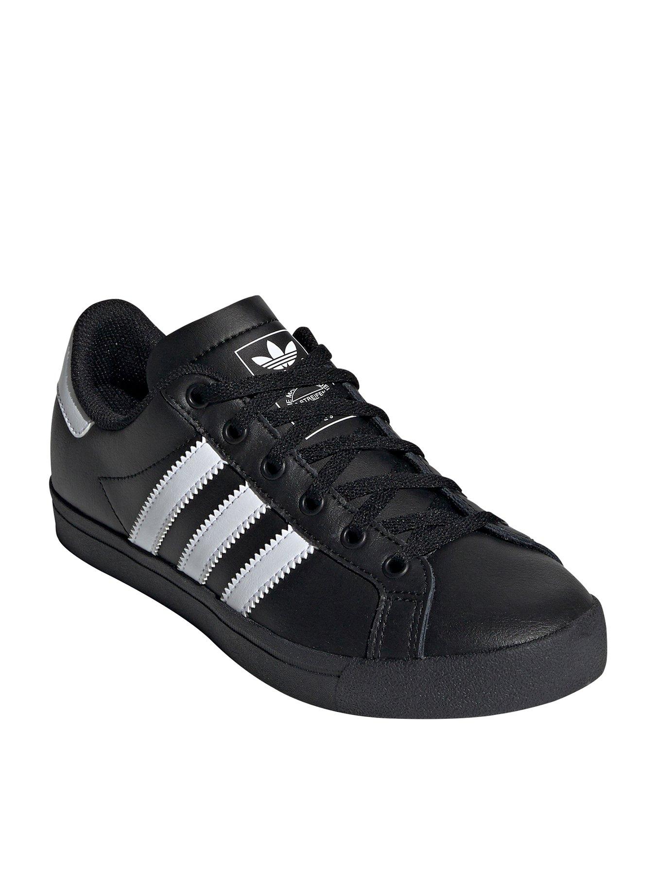 adidas coast star trainers white black white