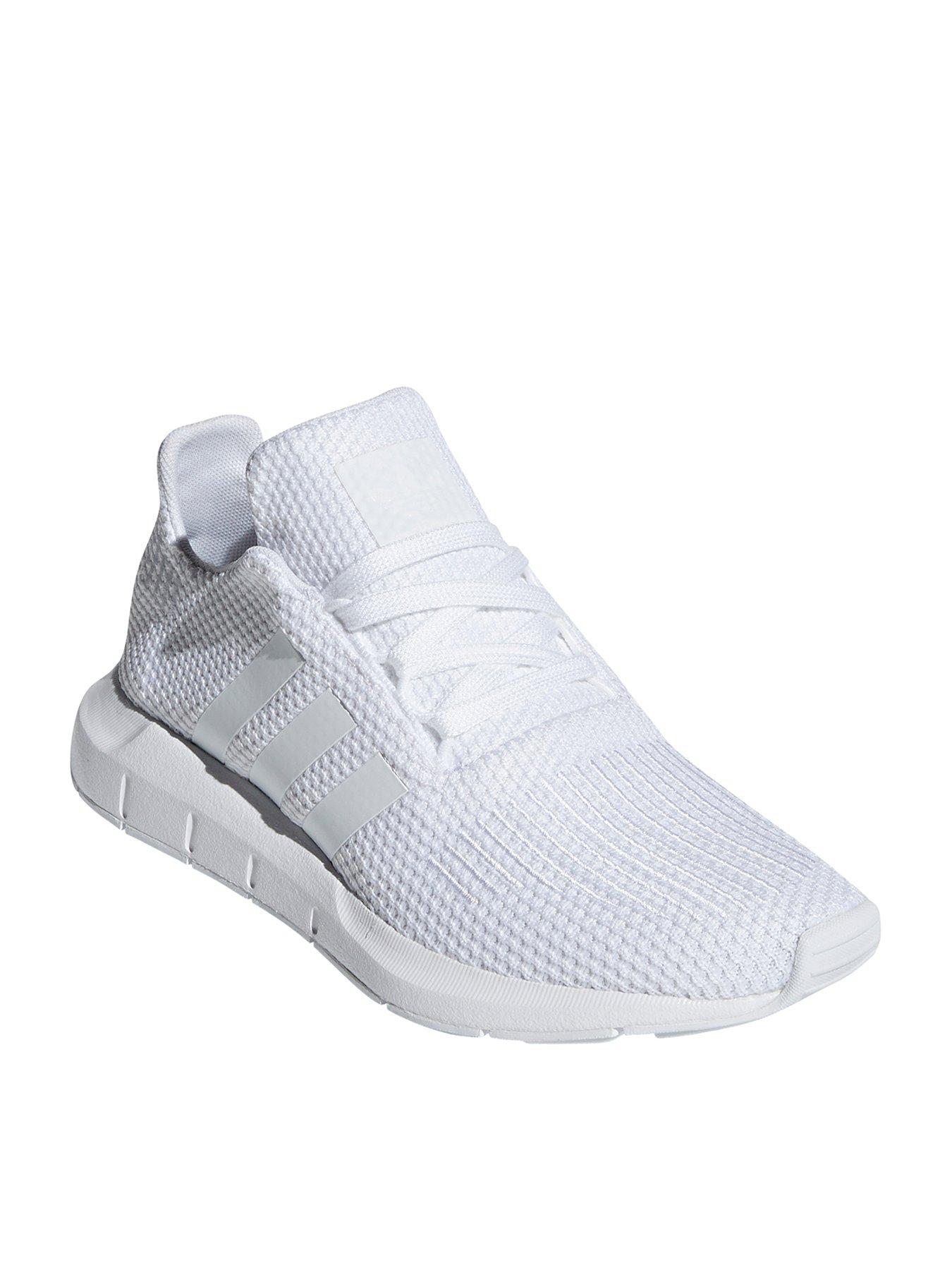 white adidas junior trainers