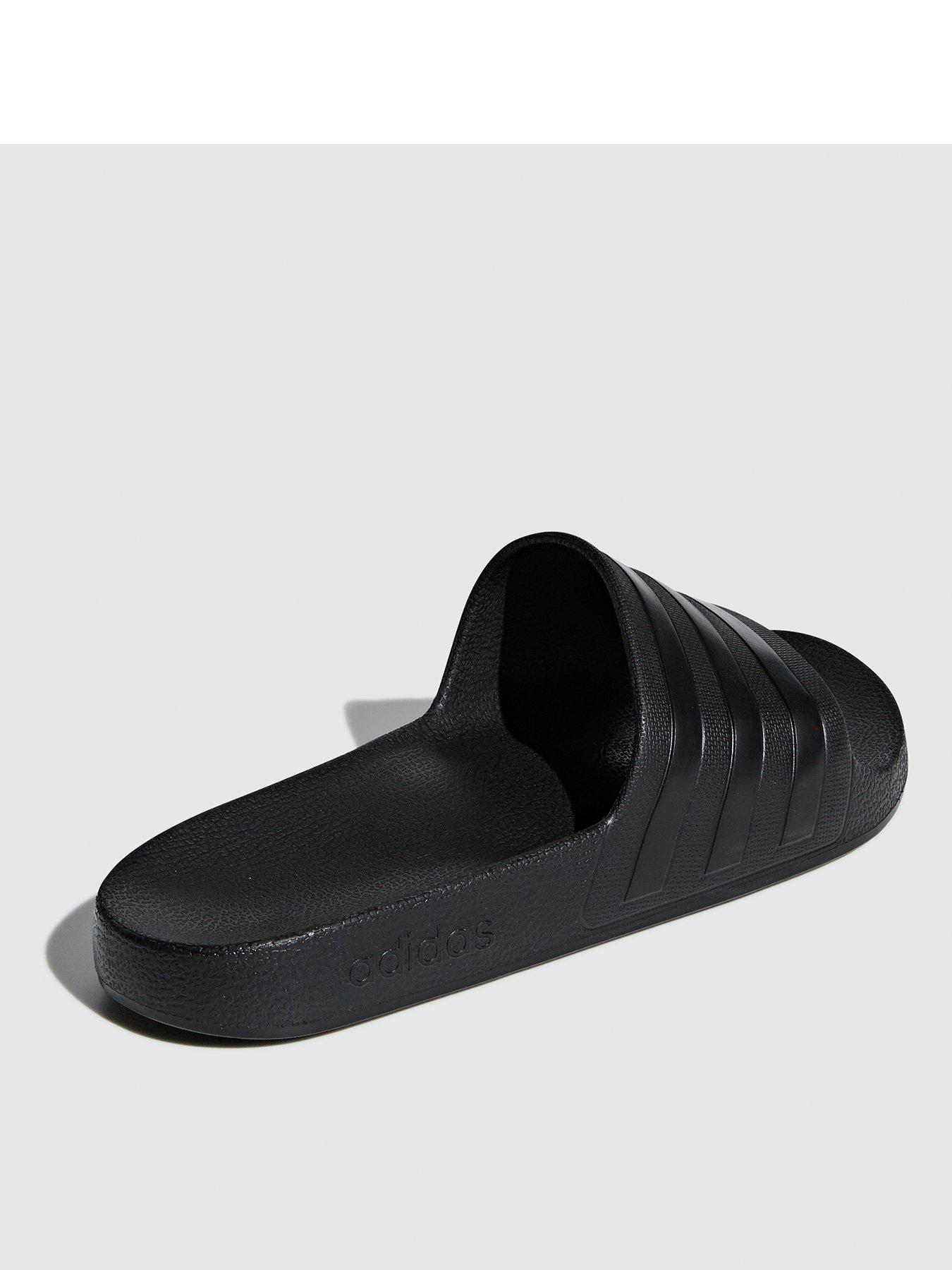 adidas Adilette Aqua Slides - Black | very.co.uk