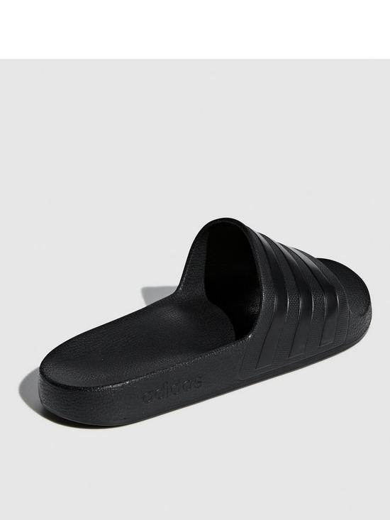 stillFront image of adidas-sportswear-mens-adilette-aqua-sliders-black