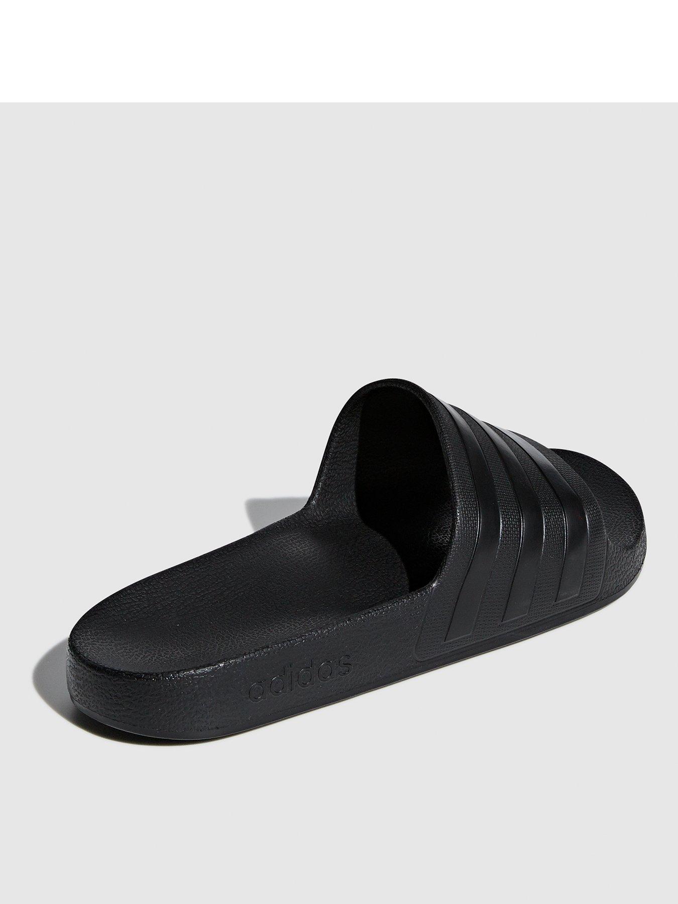 Image 2 of 6 of adidas Sportswear Mens Adilette Aqua Sliders - Black