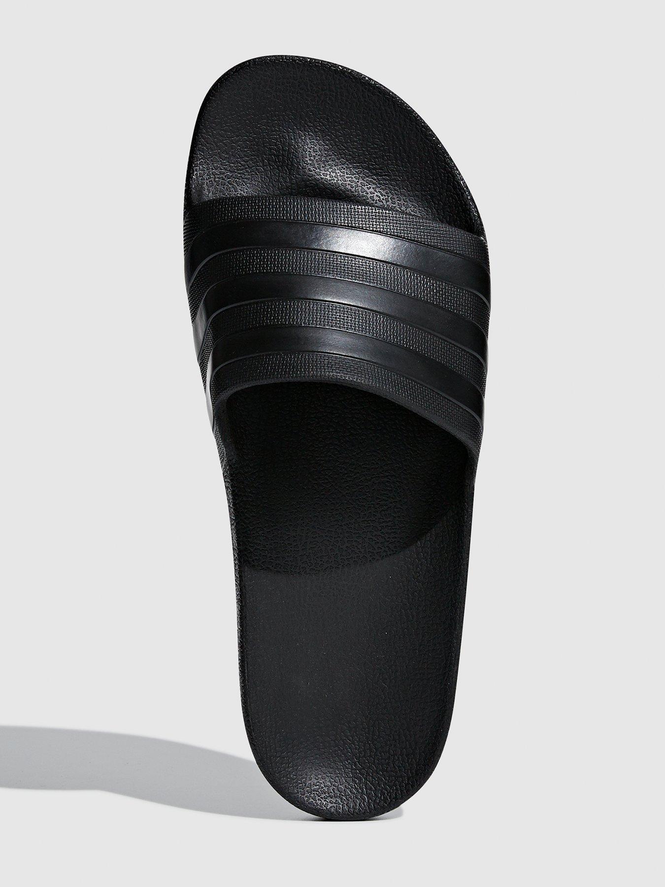 Image 4 of 6 of adidas Sportswear Mens Adilette Aqua Sliders - Black