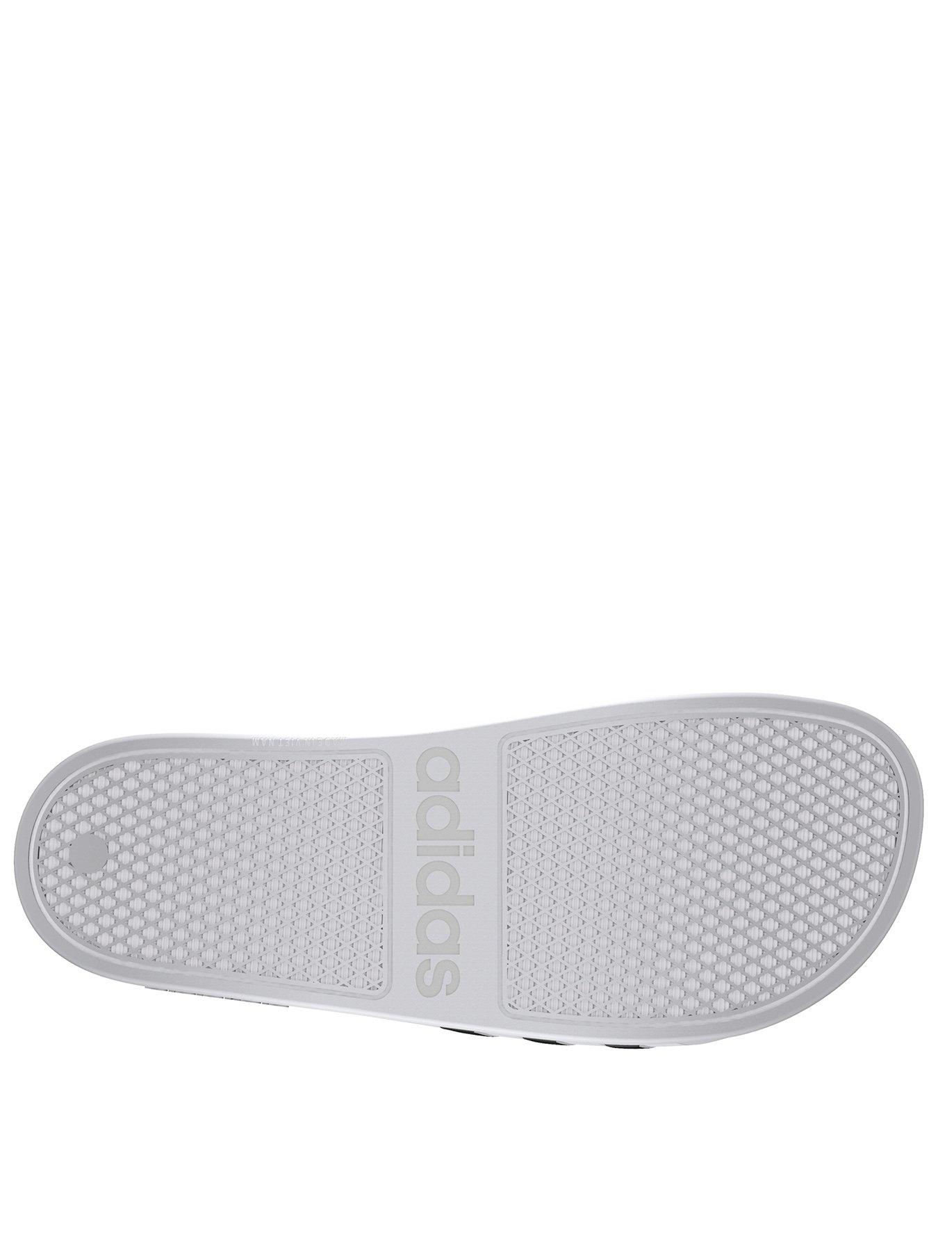 Image 3 of 4 of adidas Sportswear Adilette Aqua Sliders - White/Black