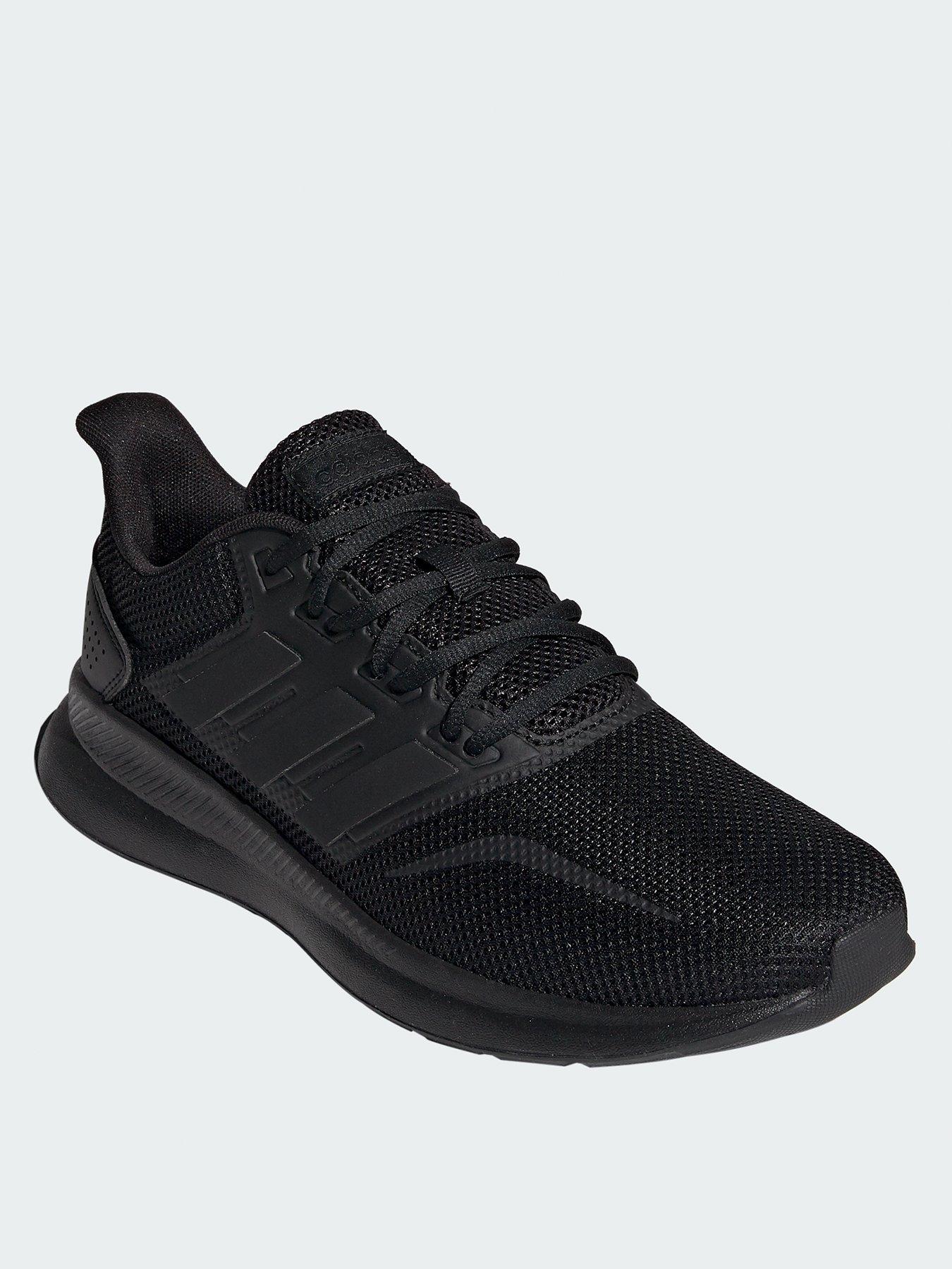 all black adidas running shoes womens