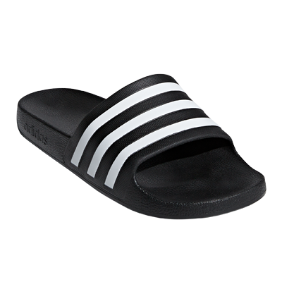 adidas Sportswear Mens Adilette Aqua Sliders - Black/White
